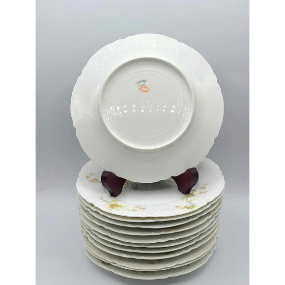 Set of 4 - MINT! Haviland Limoges Schleiger Pattern ~7.5" Salad Plates - Picture 9 of 9